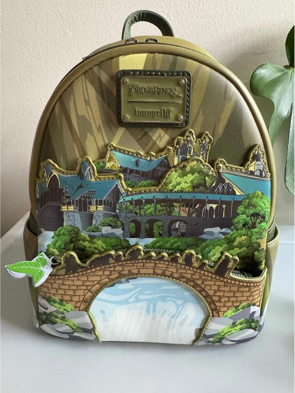 Loungefly Lord of the Rings Rivendell Mini Backpack RARE! - Picture 3 of 9